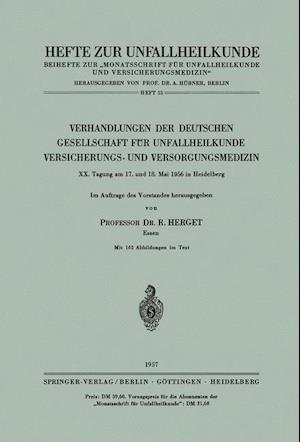 Verhandlungen der Deutschen Gesellschaft für Unfallheilkunde, Versicherungs- und Versorgungsmedizin