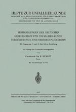 Verhandlungen der Deutschen Gesellschaft für Unfallheilkunde, Versicherungs- und Versorgungsmedizin