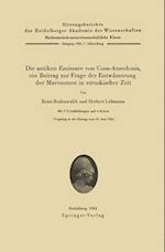 Die Antiken Emissare Von Cosa-Ansedonia, Ein Beitrag Zur Frage Der Entwasserung Der Maremmen in Etruskischer Zeit