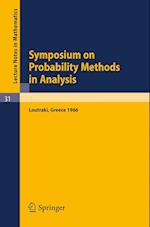 Symposium on Probability Methods in Analysis