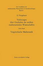 Vorlesungen Uber Geschichte Der Antiken Mathematischen Wissenschaften