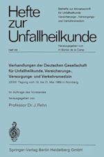 Verhandlungen der Deutschen Genellschaft für Unfallheilkunde, Versicherungs-, Versorgungs- und Verkehrsmedizin e. V.