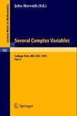 Several Complex Variables. Maryland 1970. Proceedings of the International Mathematical Conference, Held at College Park, April 6-17, 1970