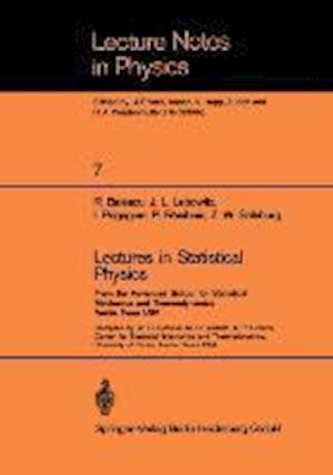 Lectures in Statistical Physics