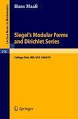Siegel's Modular Forms and Dirichlet Series