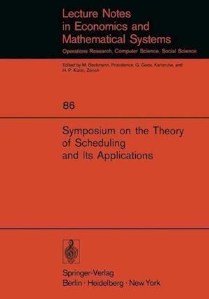 Symposium on the Theory of Scheduling and Its Applications