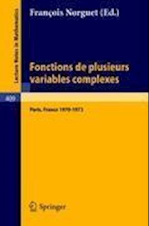 Fonctions de Plusieurs Variables Complexes