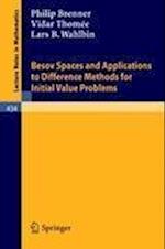 Besov Spaces and Applications to Difference Methods for Initial Value Problems
