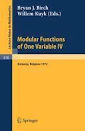 Modular Functions of One Variable IV