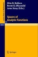 Spaces of Analytic Functions