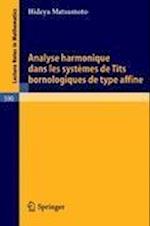 Analyse Harmonique Dans Les Systemes de Tits Bornologique de Type Affine