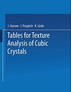 Tables for Texture Analysis of Cubic Crystals