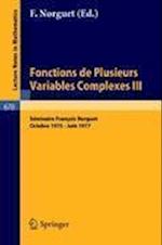 Fonctions de Plusieurs Variables Complexes III