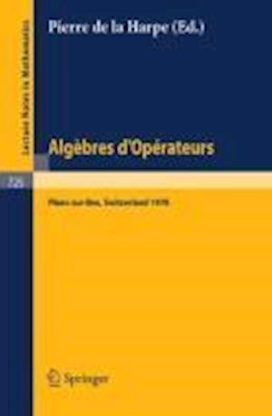 Algebres D'operateurs