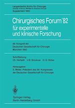 Chirurgisches Forum 82 Fur Experimentelle Und Klinische Forschung
