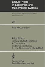 Price Effects in Input-Output Relations: A Theoretical and Empirical Study for the Netherlands 1949–1967