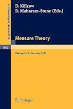 Measure Theory, Oberwolfach 1981