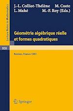 Geometrie Algebrique Reelle et Formes Quadratiques