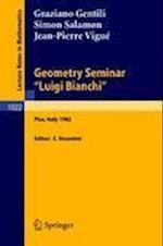 Geometry Seminar "Luigi Bianchi"
