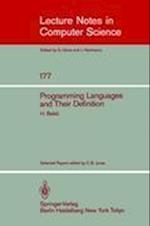 Programming Languages and their Definition