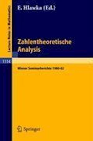 Zahlentheoretische Analysis