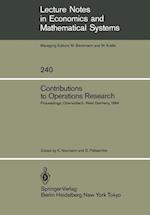 Contributions to Operations Research