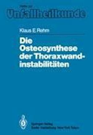 Die Osteosynthese Der Thoraxwandinstabilitaten