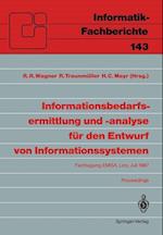 Informationsbedarfsermittlung und -Analyse fur den Entwurf von Informations systemen