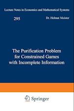 The Purification Problem for Constrained Games with Incomplete Information