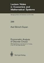 Econometric Analysis of Discrete Choice