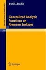 Generalized Analytic Functions on Riemann Surfaces
