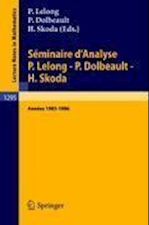 Seminaire D'Analyse P Lelong