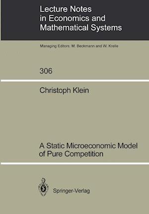 A Static Microeconomic Model of Pure Competition