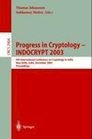 Progress in Cryptology -- INDOCRYPT 2003