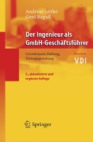 Der Ingenieur als GmbH-Geschäftsführer