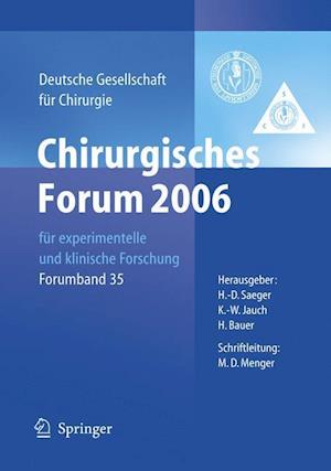 Chirurgisches Forum 2006 für experimentelle und klinische Forschung