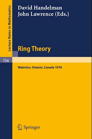 Ring Theory, Waterloo 1978