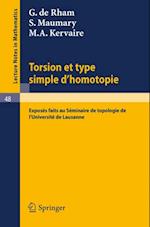 Torsion et Type Simple d''Homotopie