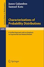 Characterizations of Probability Distributions.