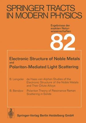 Electronic Structure of Noble Metals and Polariton-Mediated Light Scattering