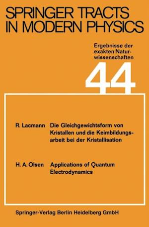 Springer Tracts in Modern Physics