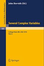 Several Complex Variables. Maryland 1970. Proceedings of the International Mathematical Conference, Held at College Park, April 6-17, 1970