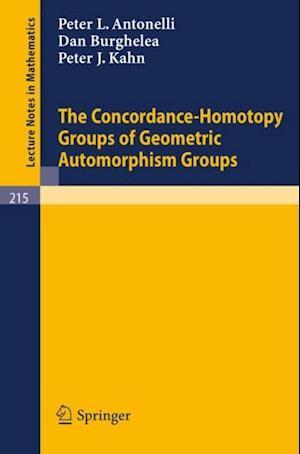 Concordance-Homotopy Groups of Geometric Automorphism Groups