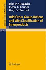 Odd Order Group Actions and Witt Classification of Innerproducts