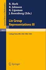 Lie Group Representations III