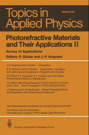 Photorefractive Materials and Their Applications II