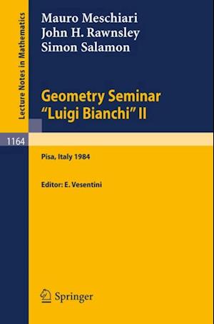 Geometry Seminar 'Luigi Bianchi' II - 1984