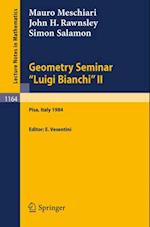 Geometry Seminar 'Luigi Bianchi' II - 1984