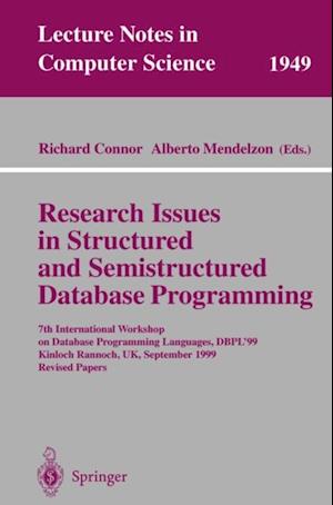 Research Issues in Structured and Semistructured Database Programming