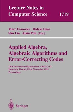 Applied Algebra, Algebraic Algorithms and Error-Correcting Codes